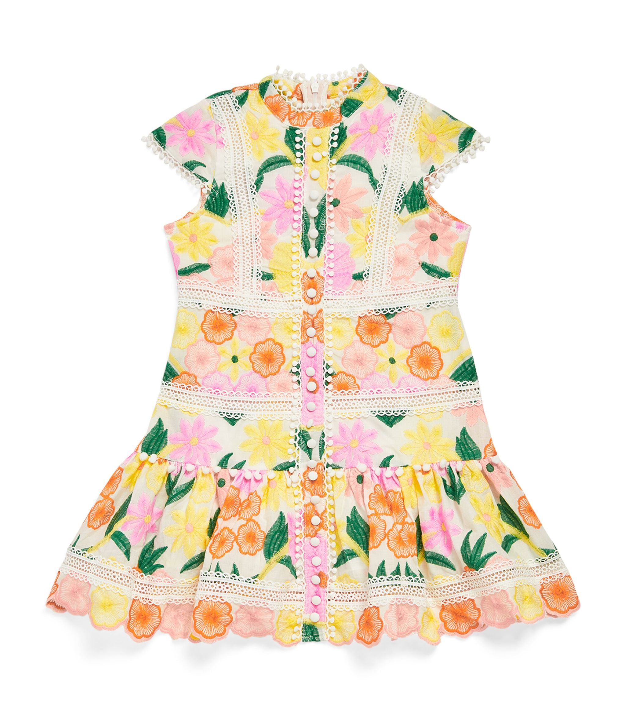 Floral Print Dress (3-15 Years) Miscellaneous Harrods   