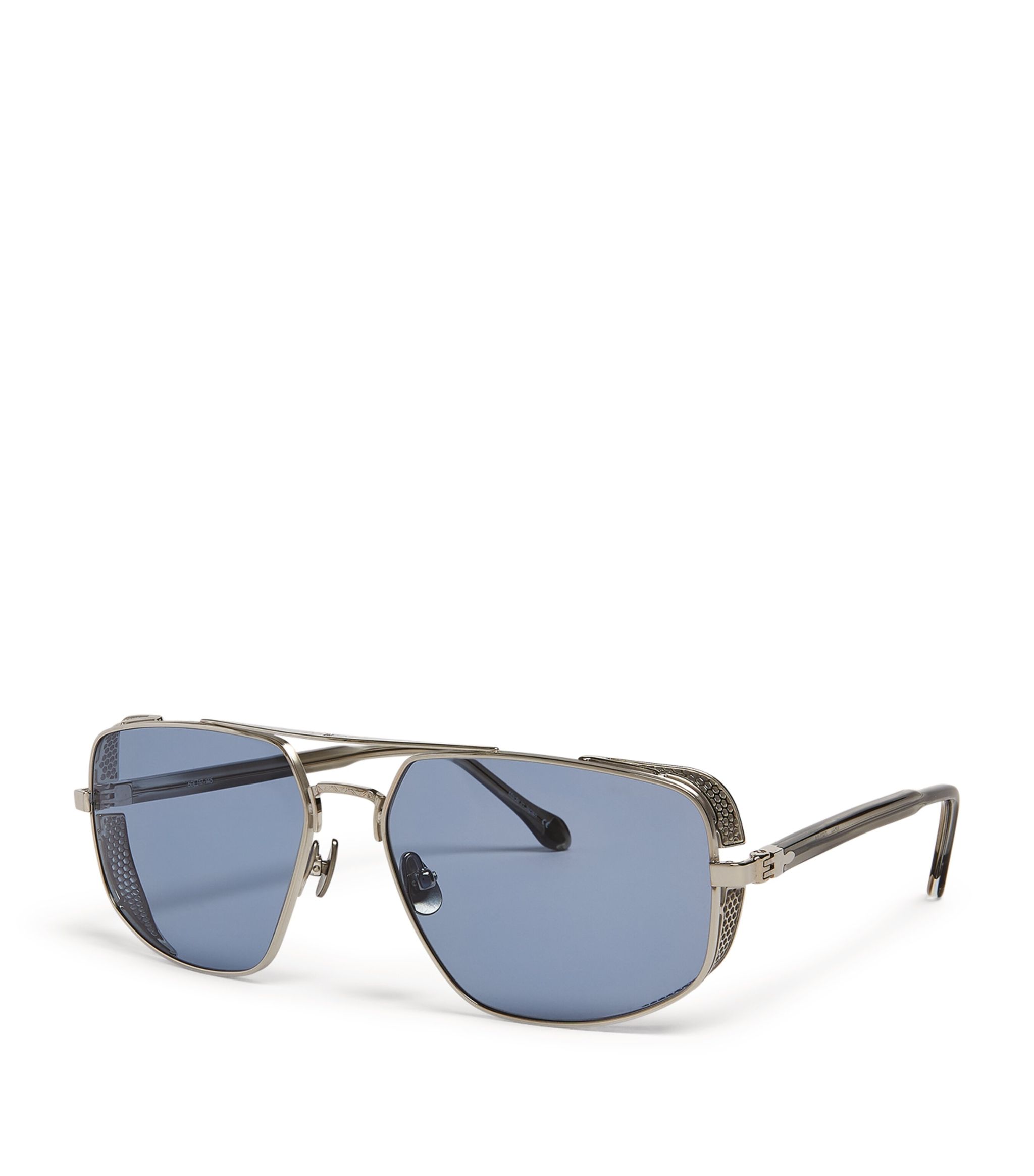 Side-Shield Aviator Sunglasses GOODS Harrods   