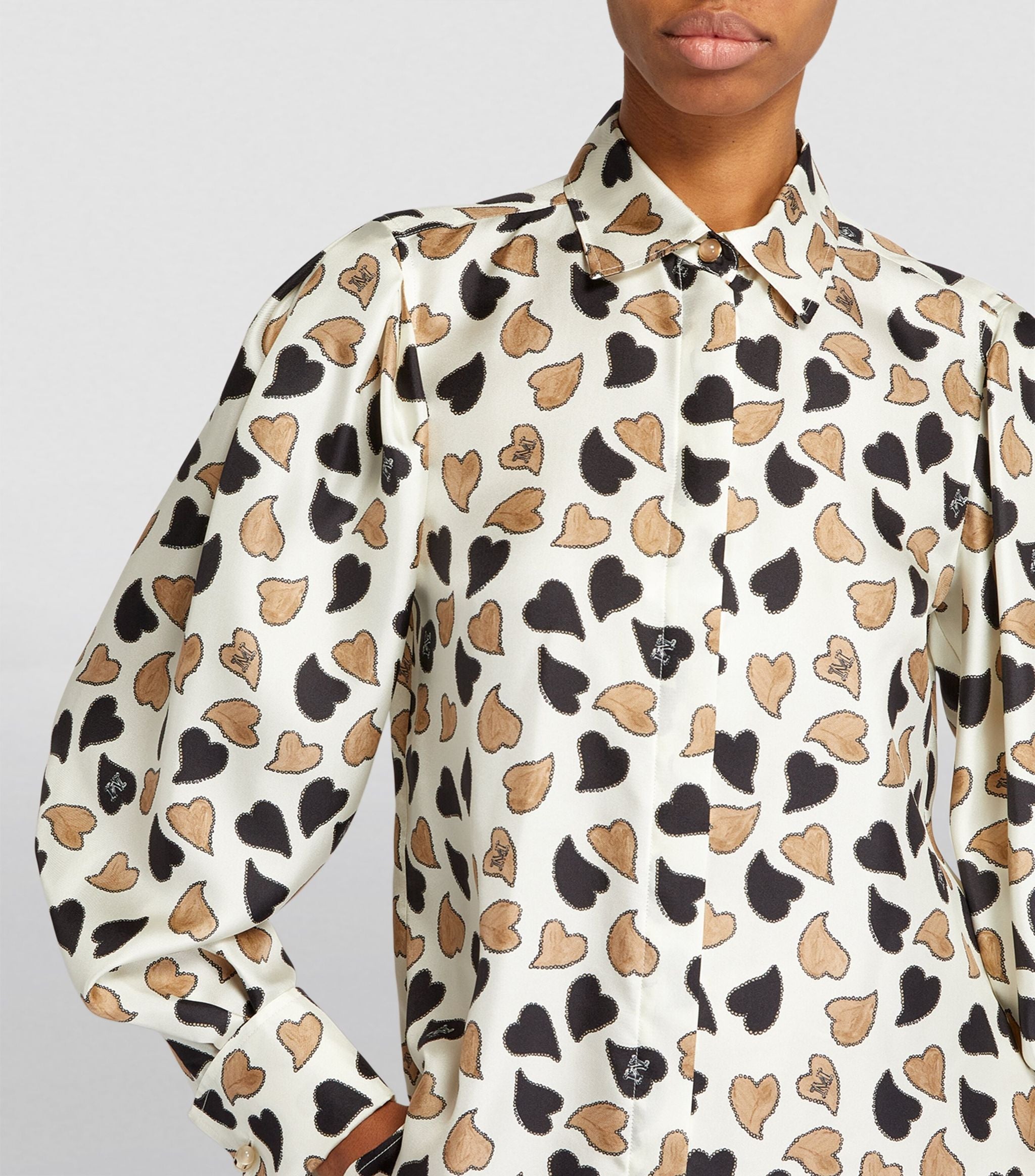 Silk Heart Print Shirt GOODS Harrods   