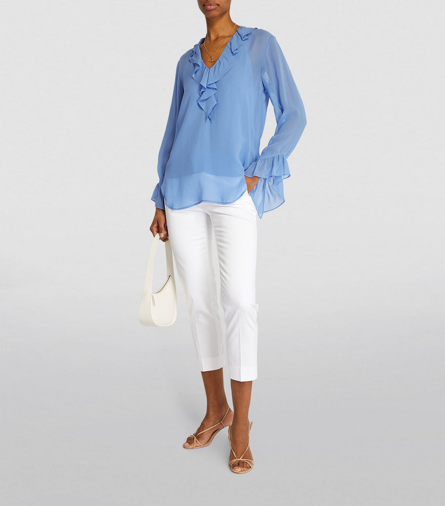 Silk Ruffled Blouse