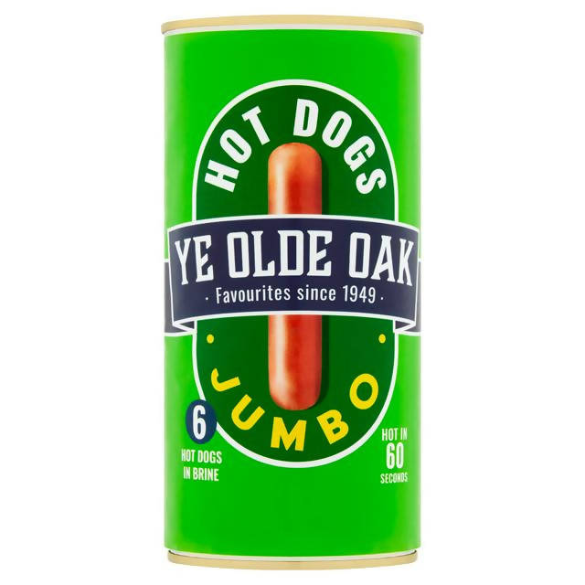 Ye Olde Oak Jumbo Hot Dogs 560g (300g*) - McGrocer