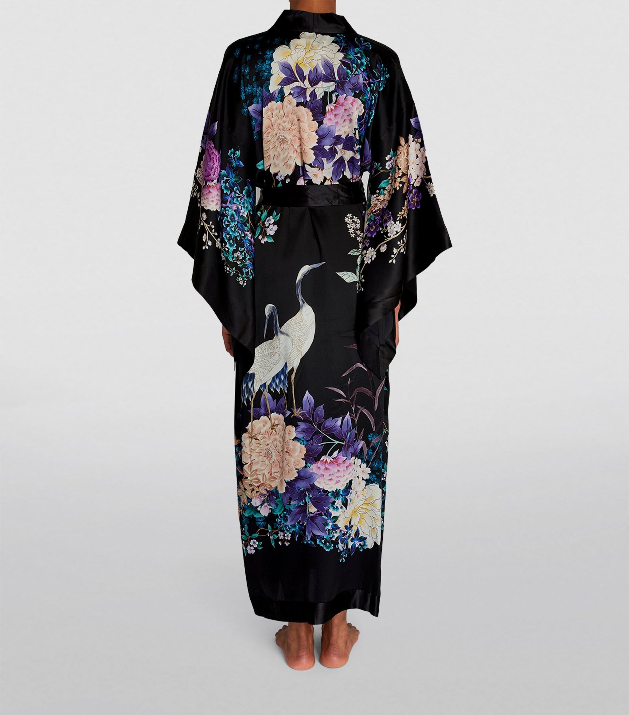 Silk Floral Long Kimono GOODS Harrods   