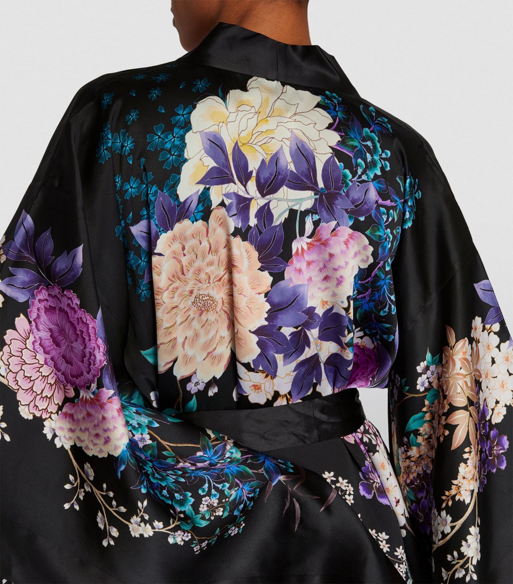 Silk Floral Long Kimono GOODS Harrods   