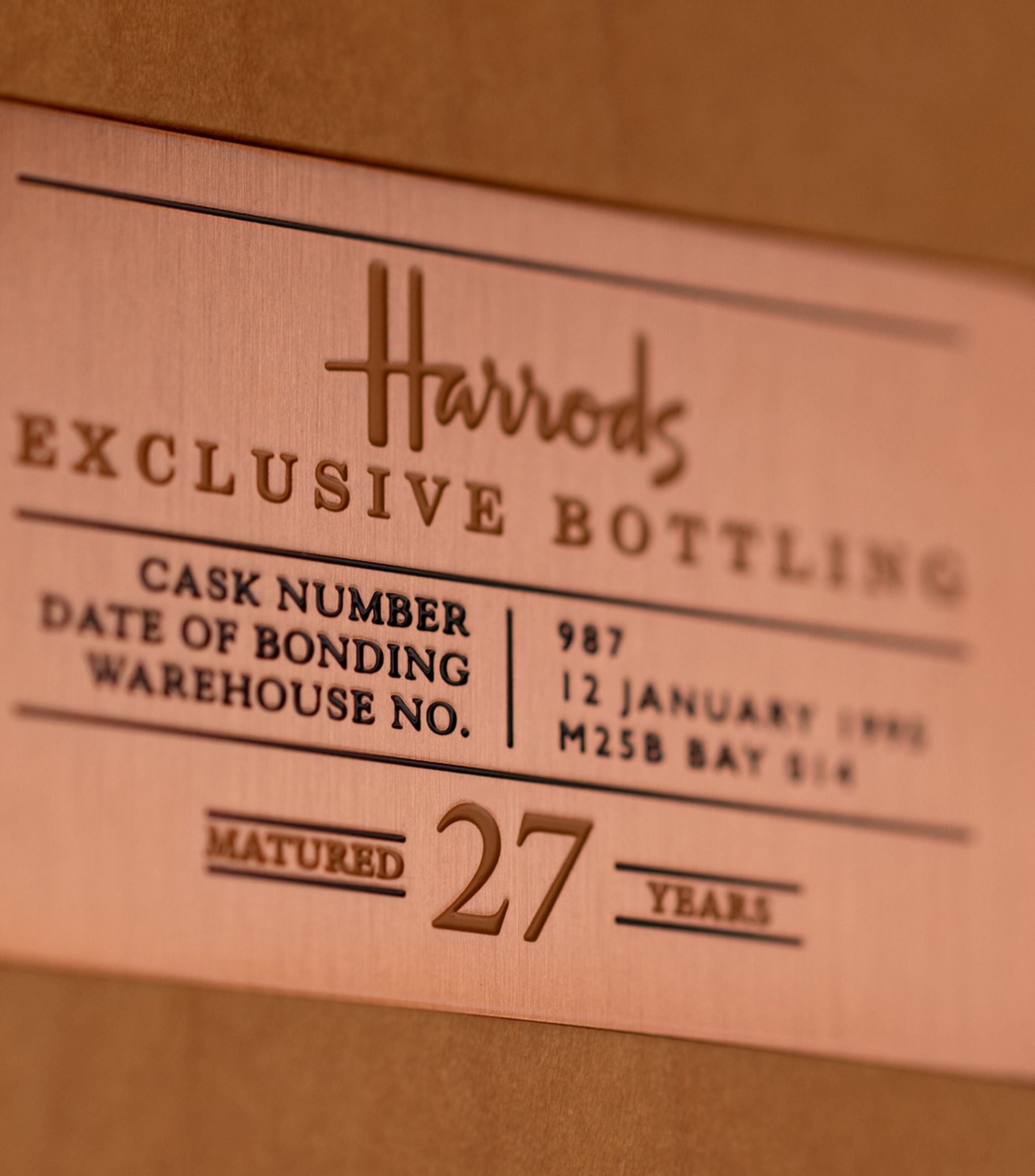 27-Year-Old Single Cask Whiskey (70cl) GOODS Harrods   