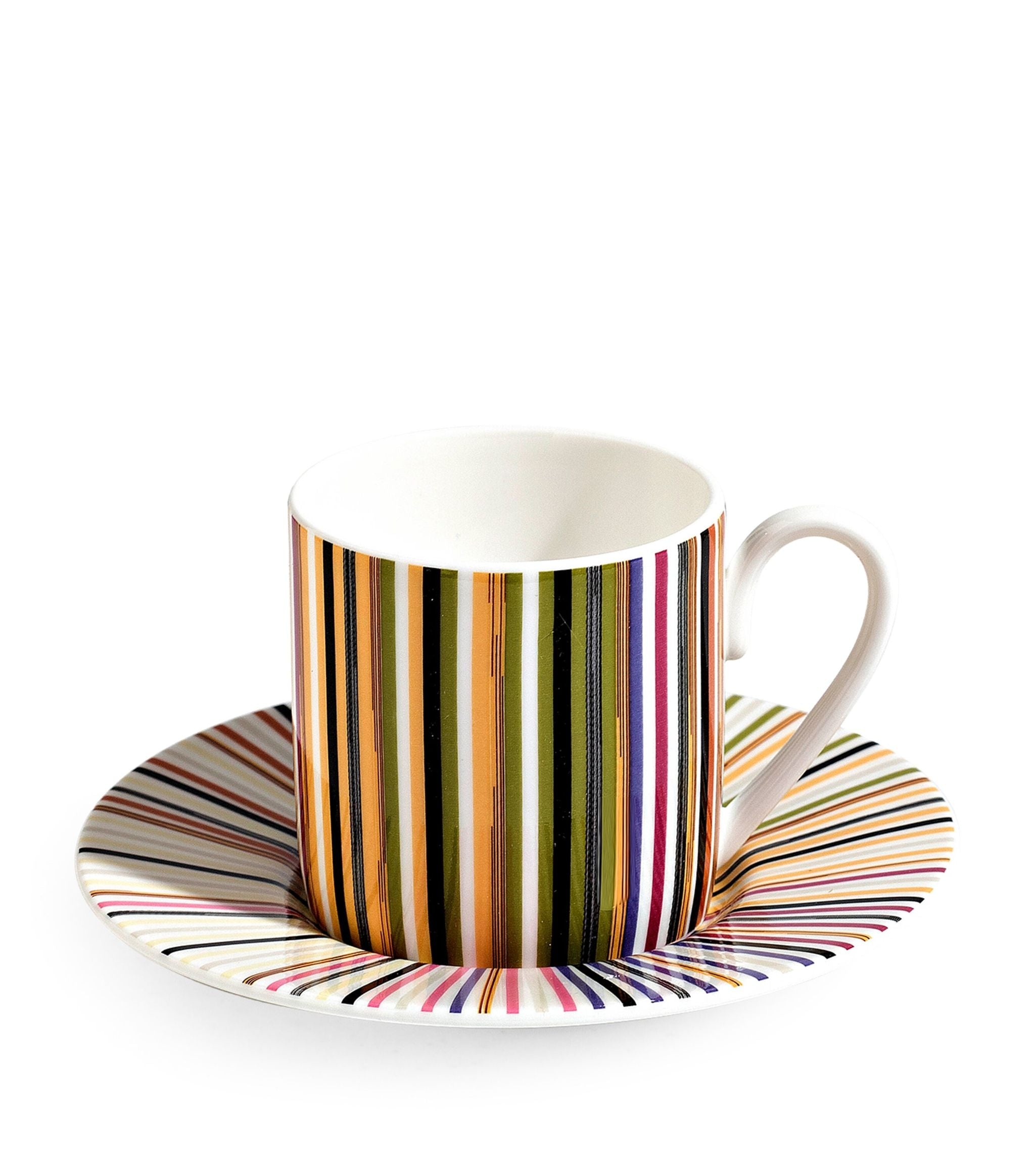 Striped Jenkins Coffee Cup and Saucer GOODS Harrods   