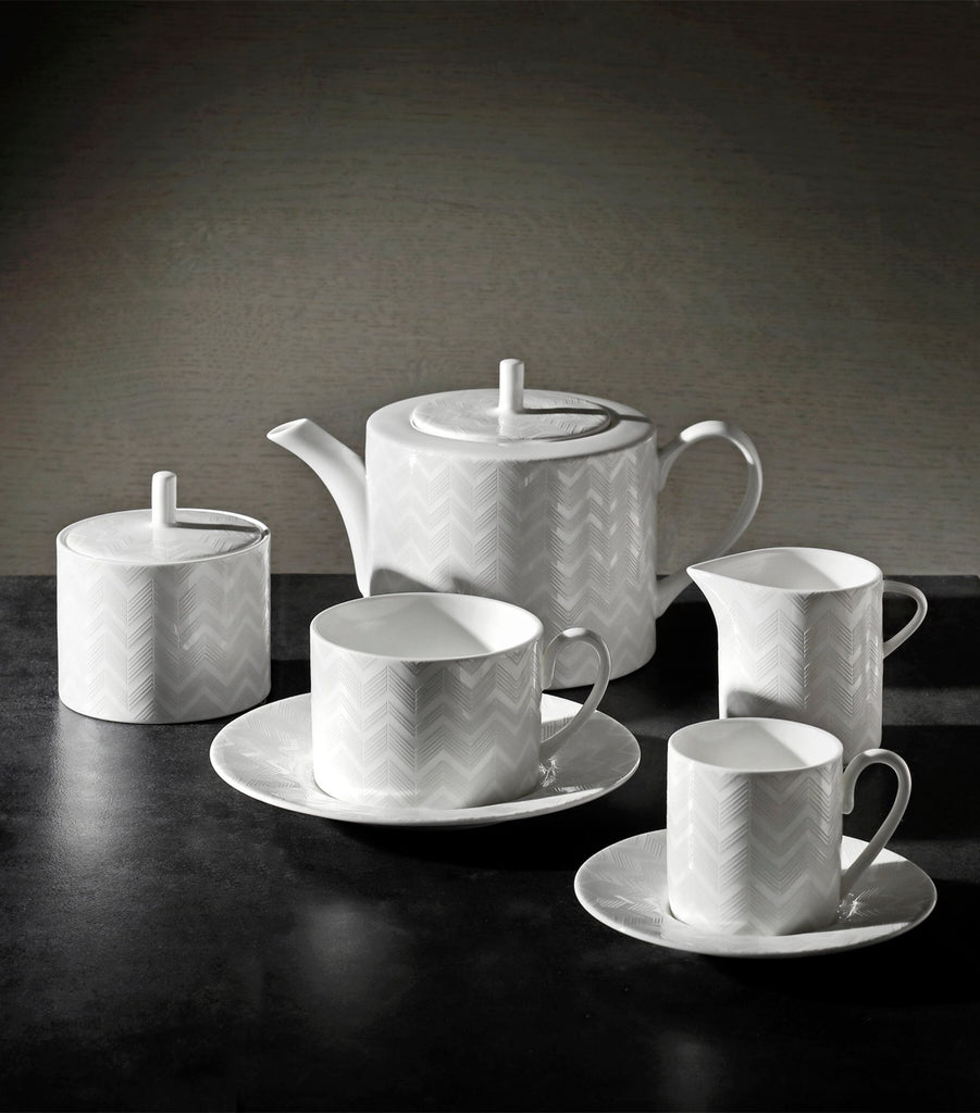 Zigzag Coffee Cup and Saucer