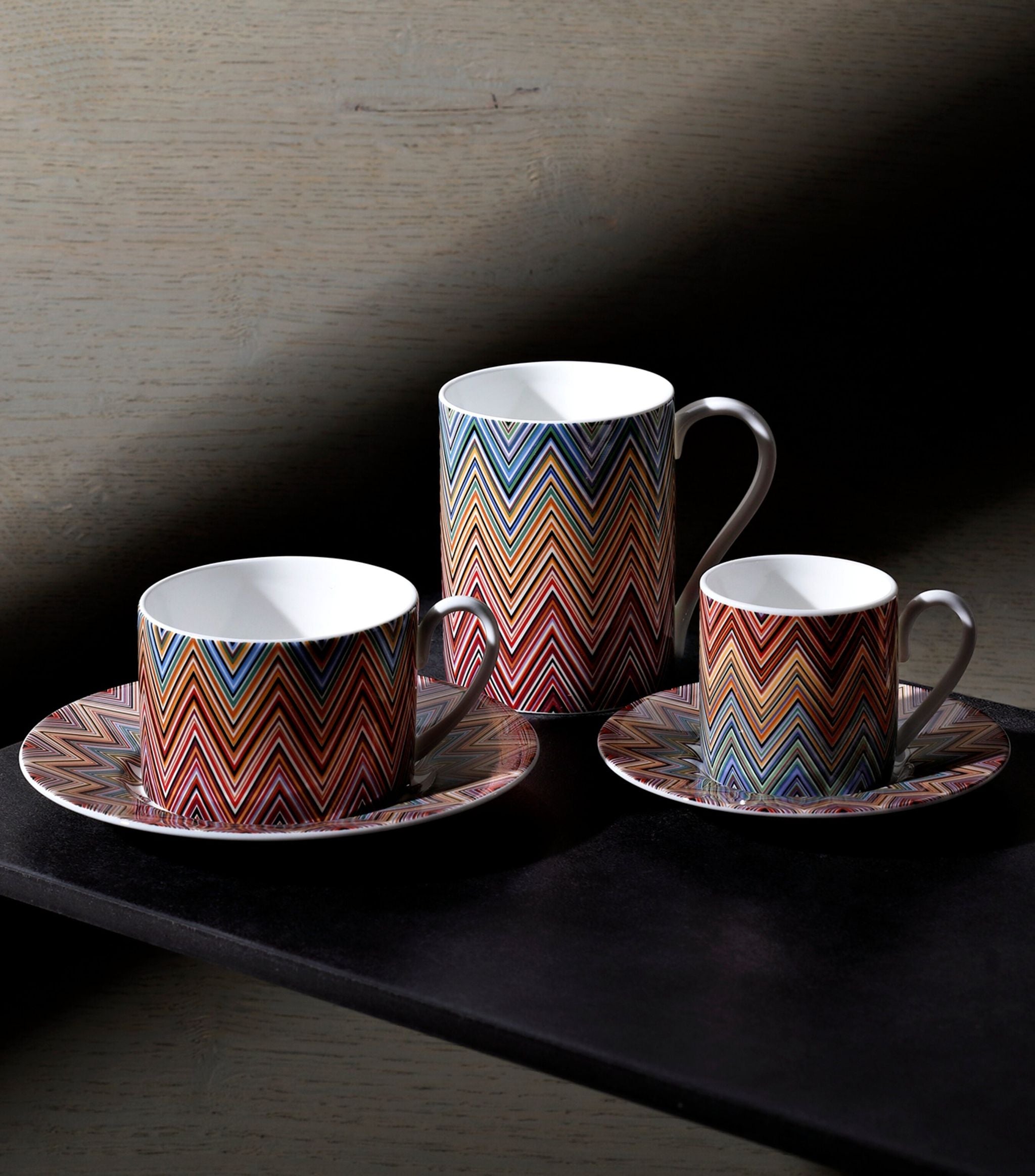 Zigzag Jarris 156 Teacup and Saucer GOODS Harrods   