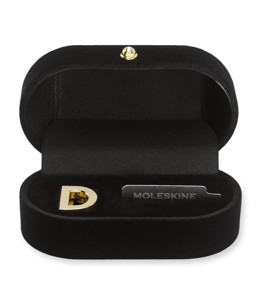 Gold-Plated D Notebook Charm