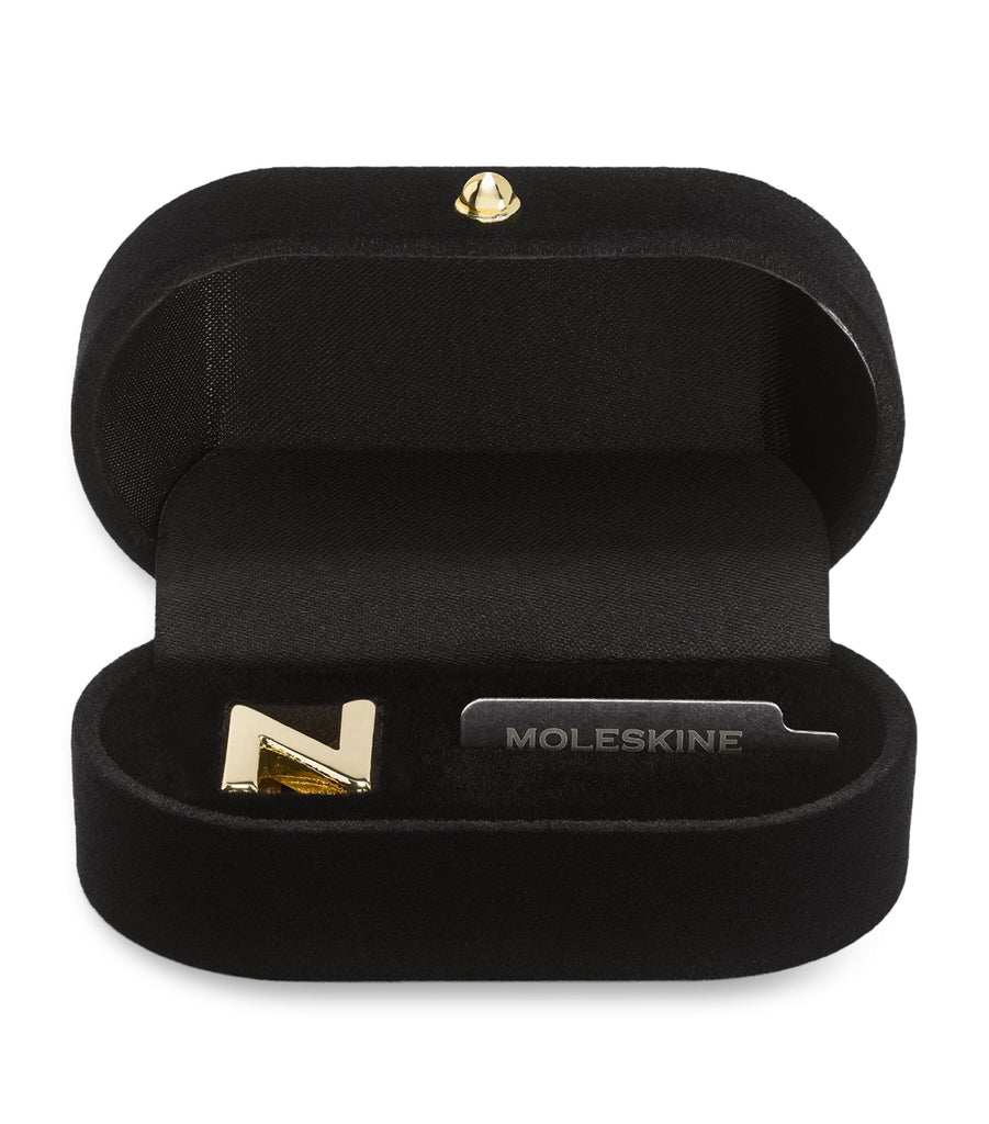 Gold-Plated N Notebook Charm