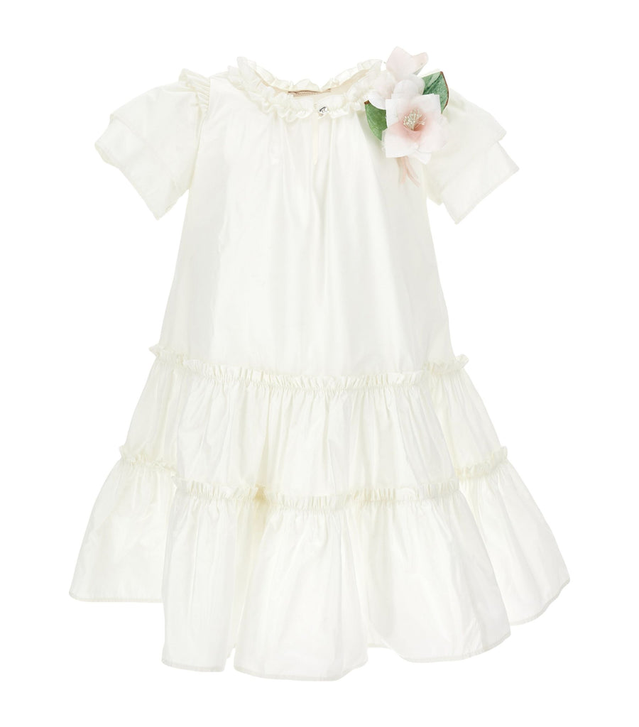 Taffeta Magnolia Appliqué Dress (2-12 Years)