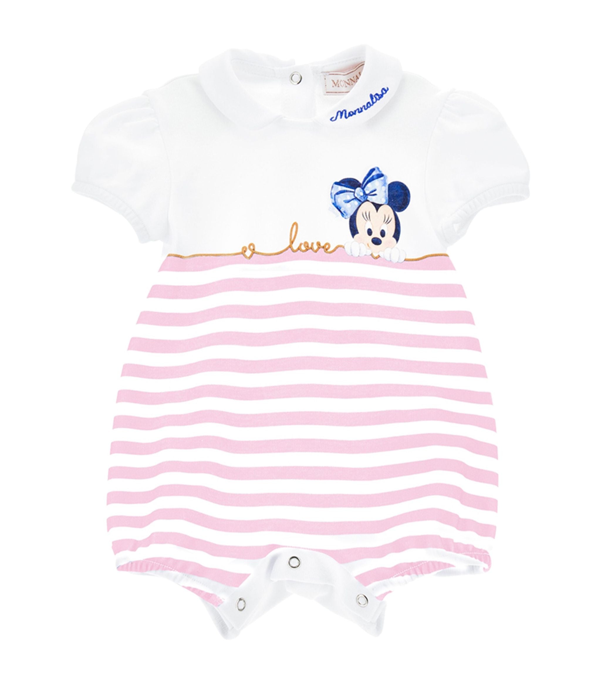 x Disney Minnie Mouse Striped Bodysuit (1-9 Months) GOODS Harrods   