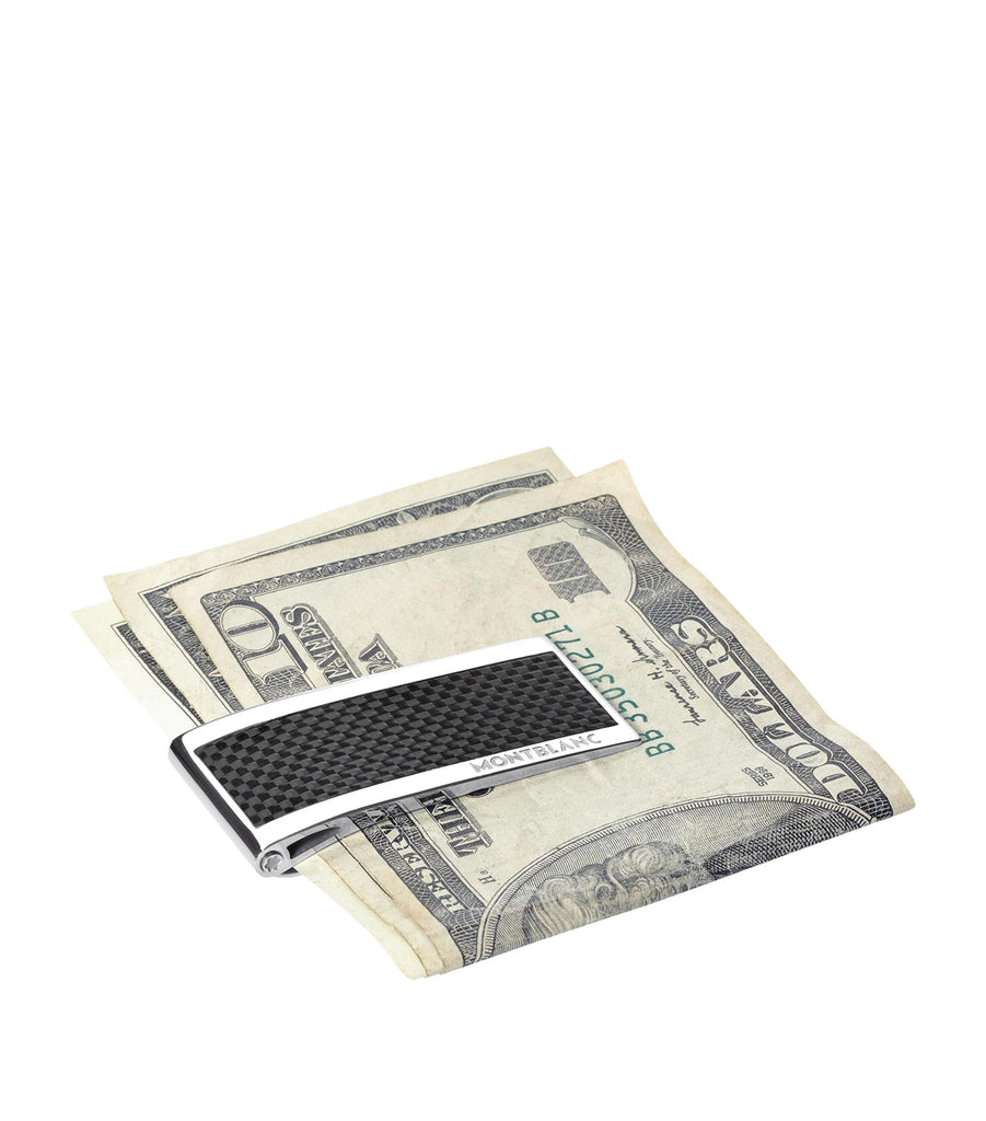 MB 104731 MONEYCLIP STEEL - CARBON INLAY