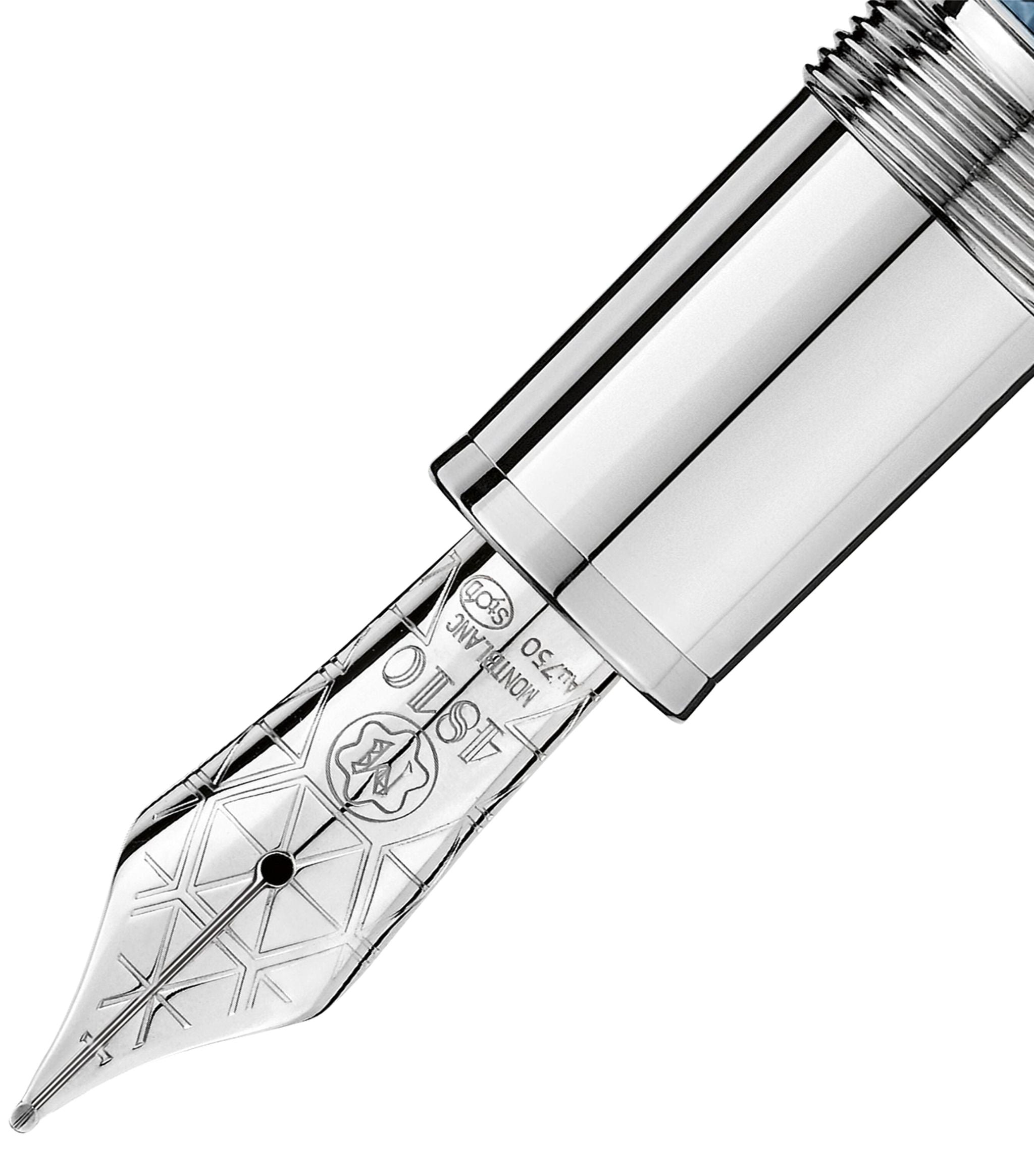 Meisterstück Solitaire Blue Hour Legrand Fountain Pen GOODS Harrods   