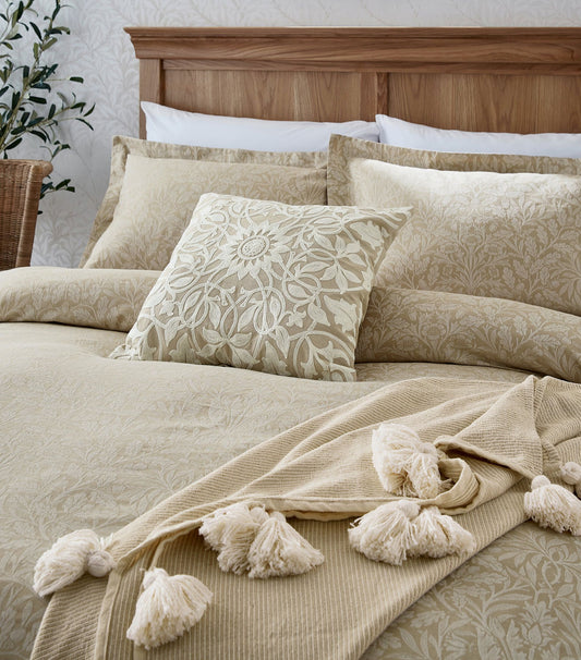 Pure Acorn Oxford Pillowcase (75cm x 50cm) Bedroom Harrods   