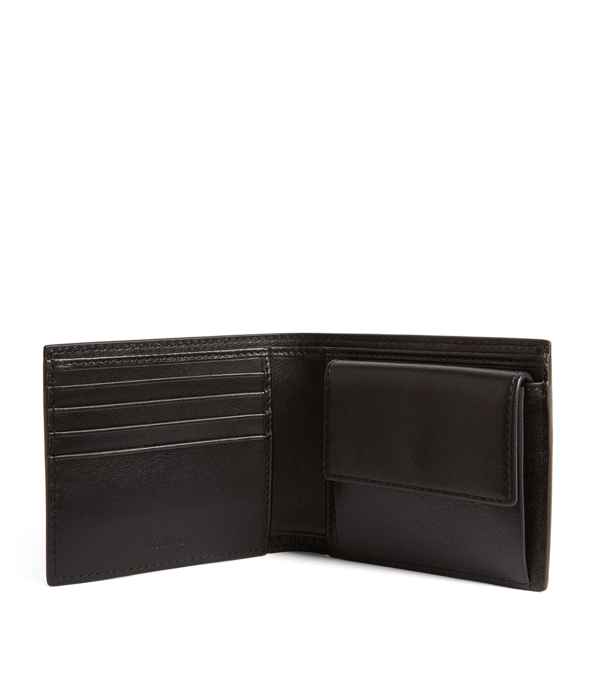 Leather Logo Bifold Wallet Miscellaneous Harrods   