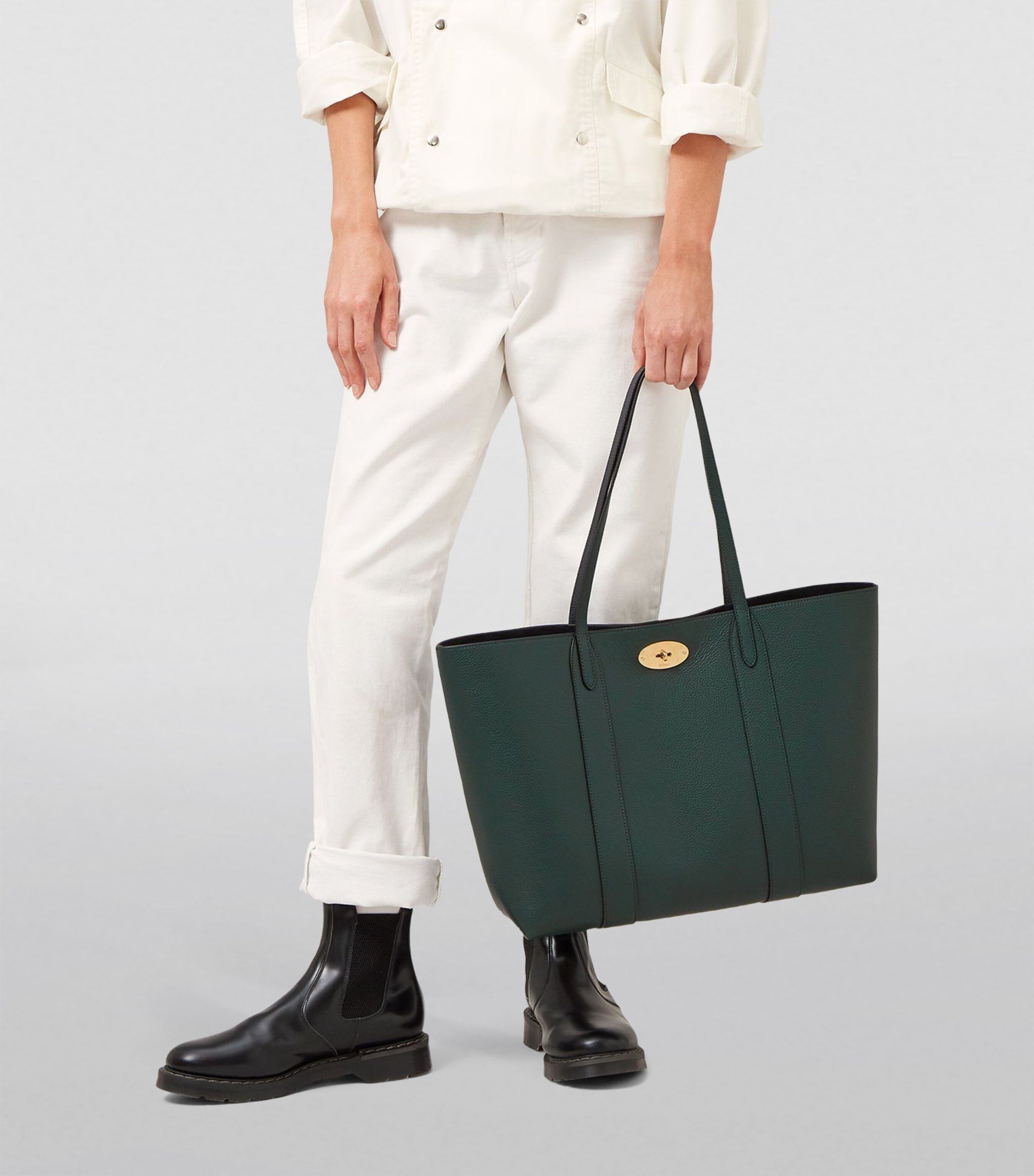 Leather Bayswater Tote Bag GOODS Harrods   