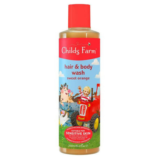 Childs Farm Hair and Body Wash Organic Sweet Orange 250ml 2in1 Sainsburys   