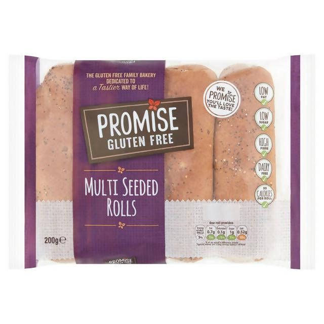 Promise Gluten Free Multi Seeded Rolls x4 200g