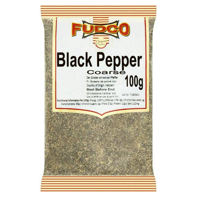 Fudco Black Pepper Coarse 100g - McGrocer