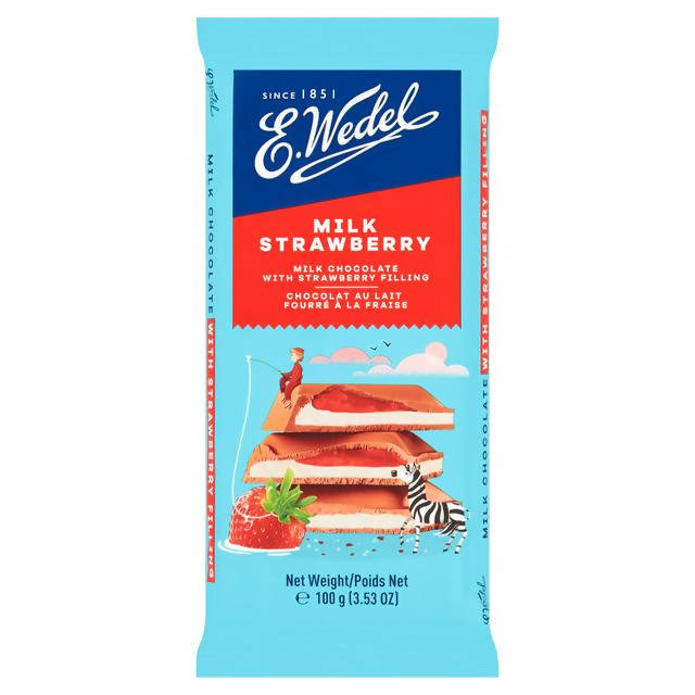 Wedel Chocolate Strawberry Bar 100g