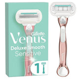Venus Deluxe Smooth Sensitive RoseGold Razor - 1 Blade GOODS Sainsburys   