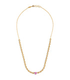 Yellow Gold and Pink Sapphire Catena Necklace GOODS Harrods   