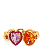 Yellow Gold and Sapphire Catena Ring GOODS Harrods   