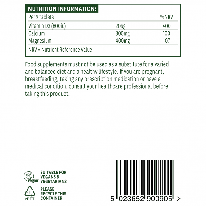 Natures Aid Calcium, Magnesium + Vitamin D3 GOODS McGrocer Direct   