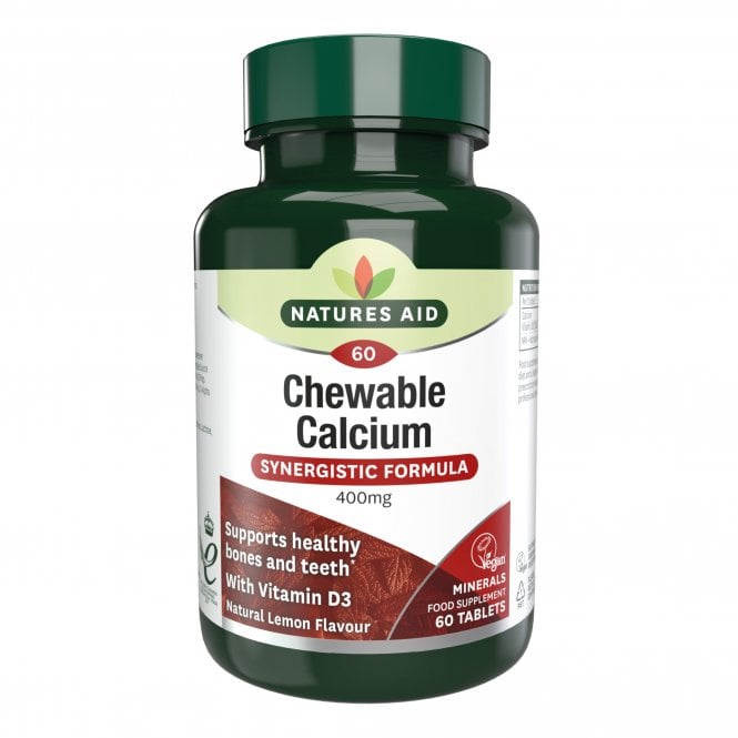 Natures Aid Chewable Calcium 400mg