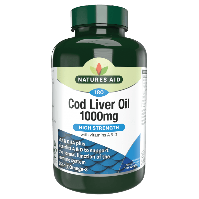 Natures Aid Cod Liver Oil 1000mg GOODS McGrocer Direct   