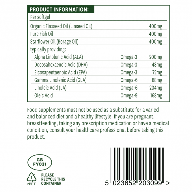 Natures Aid Complete EFA (Omega 3, 6 + 9) GOODS McGrocer Direct   