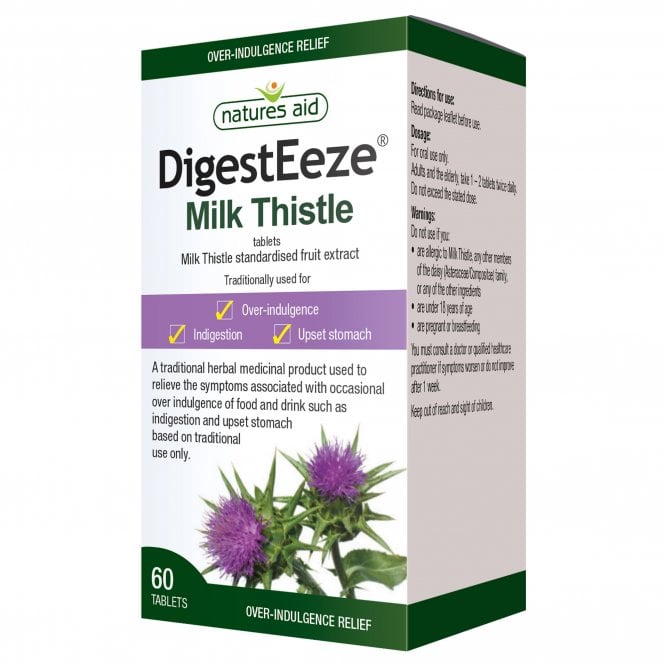 Natures Aid DigestEeze(Milk Thistle) Vegan McGrocer Direct   