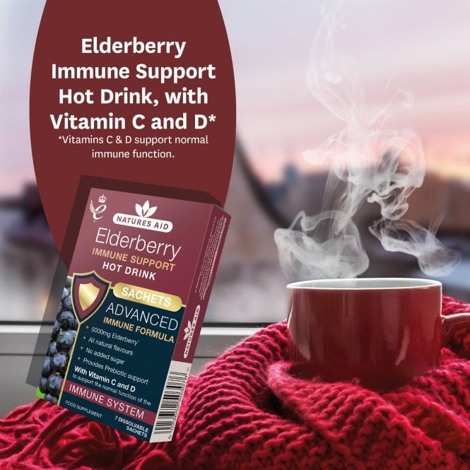 Natures Aid Elderberry Immune Support Hot Drink GOODS McGrocer Direct   