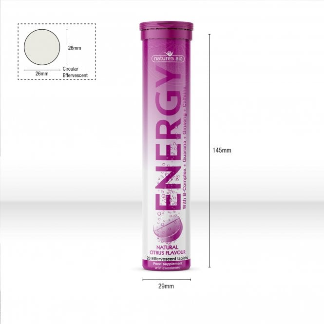 Natures Aid Energy Effervescent Vegan McGrocer Direct   