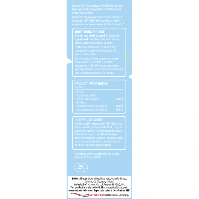 Natures Aid Mini Drops DHA GOODS McGrocer Direct   
