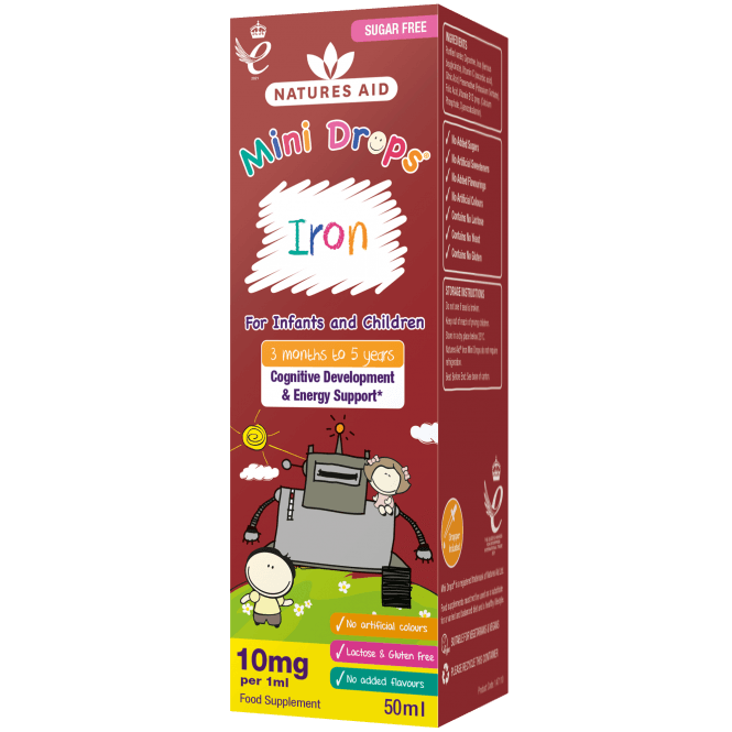 Natures Aid Mini Drops Iron Children McGrocer Direct   