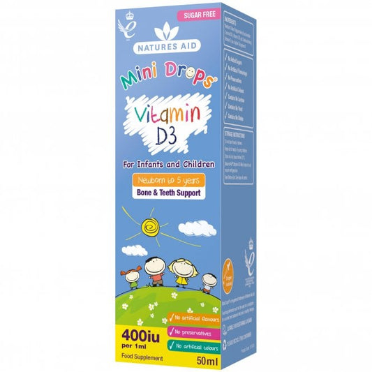 Natures Aid Mini Drops Vitamin D Children McGrocer Direct   