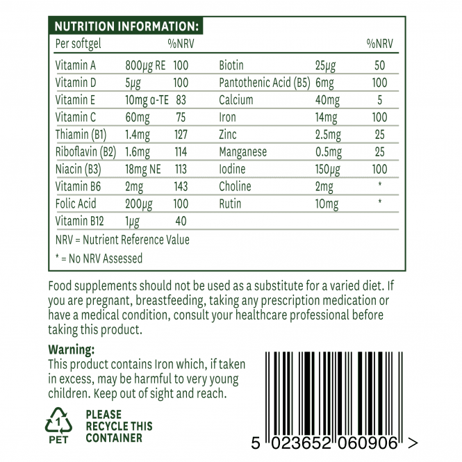 Natures Aid Multi-Vitamins & Minerals (with Iron) GOODS McGrocer Direct   