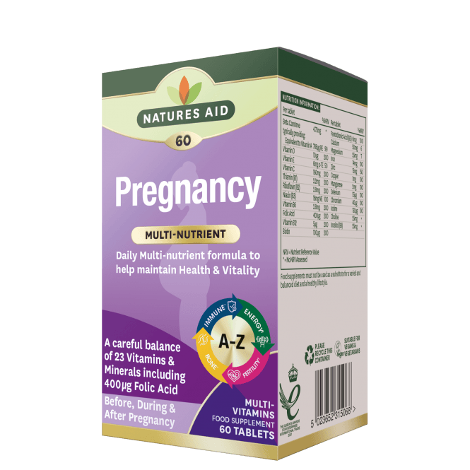 Natures Aid Pregnancy Multi-Vitamins & Minerals Vegan McGrocer Direct   