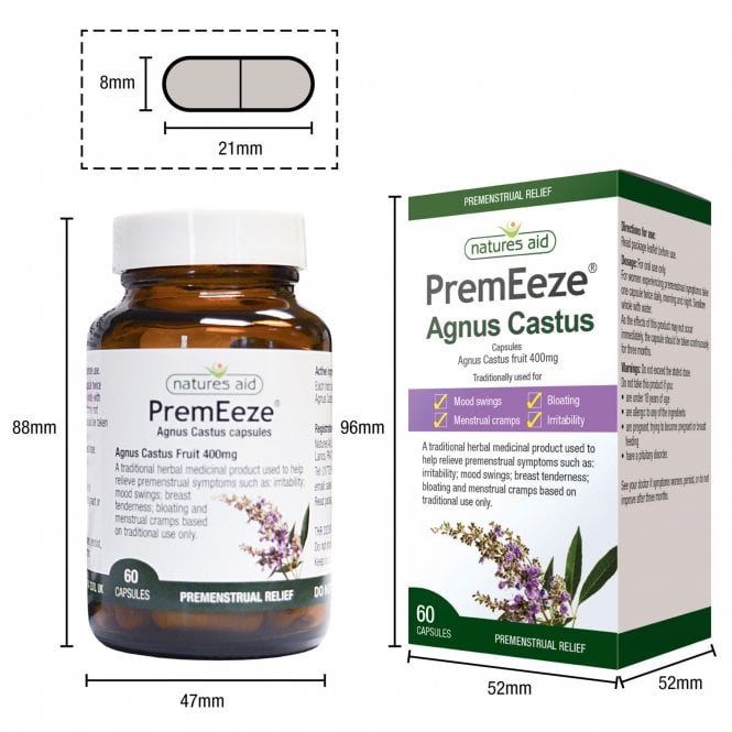 Natures Aid PremEeze (Agnus Castus) Vegan McGrocer Direct   