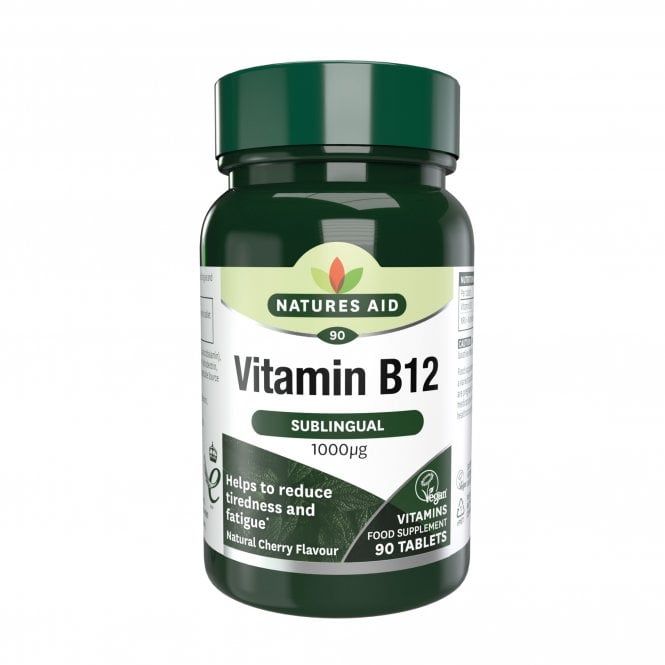 Natures Aid Vitamin B12 (Sublingual) Vegan McGrocer Direct   