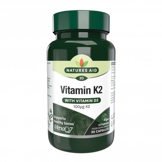 Natures Aid Vitamin K2 MenaQ7 (with Vitamin D3)