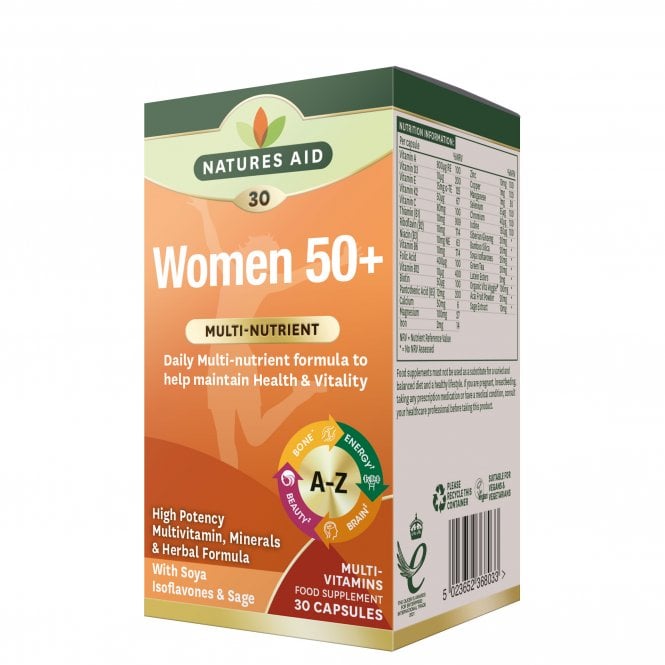 Natures Aid Women's 50+ Multi-Vitamins & Minerals