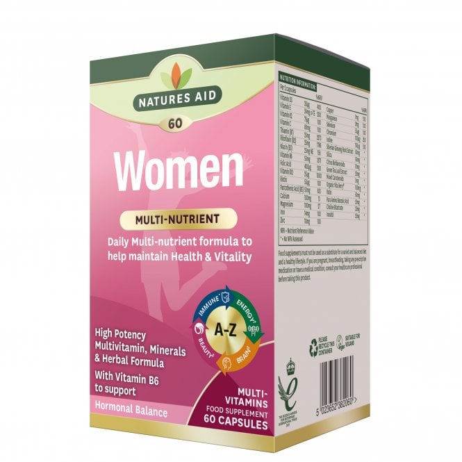 Natures Aid Women's Multi-Vitamins & Minerals Vegan McGrocer Direct   