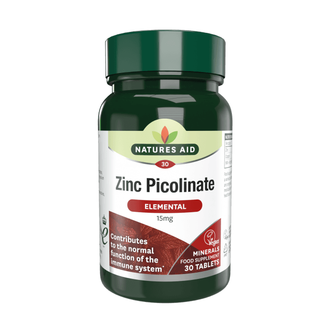 Natures Aid Zinc Picolinate Vegan McGrocer Direct   