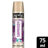 Impulse Bodyspray Deodorant, Be Suprised 75ml For her Sainsburys   