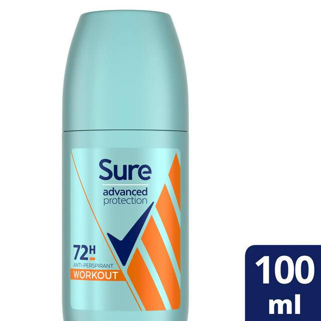 Sure 72h Advanced Protection Anti-Perspirant Roll On Deodorant, Workout 200ml