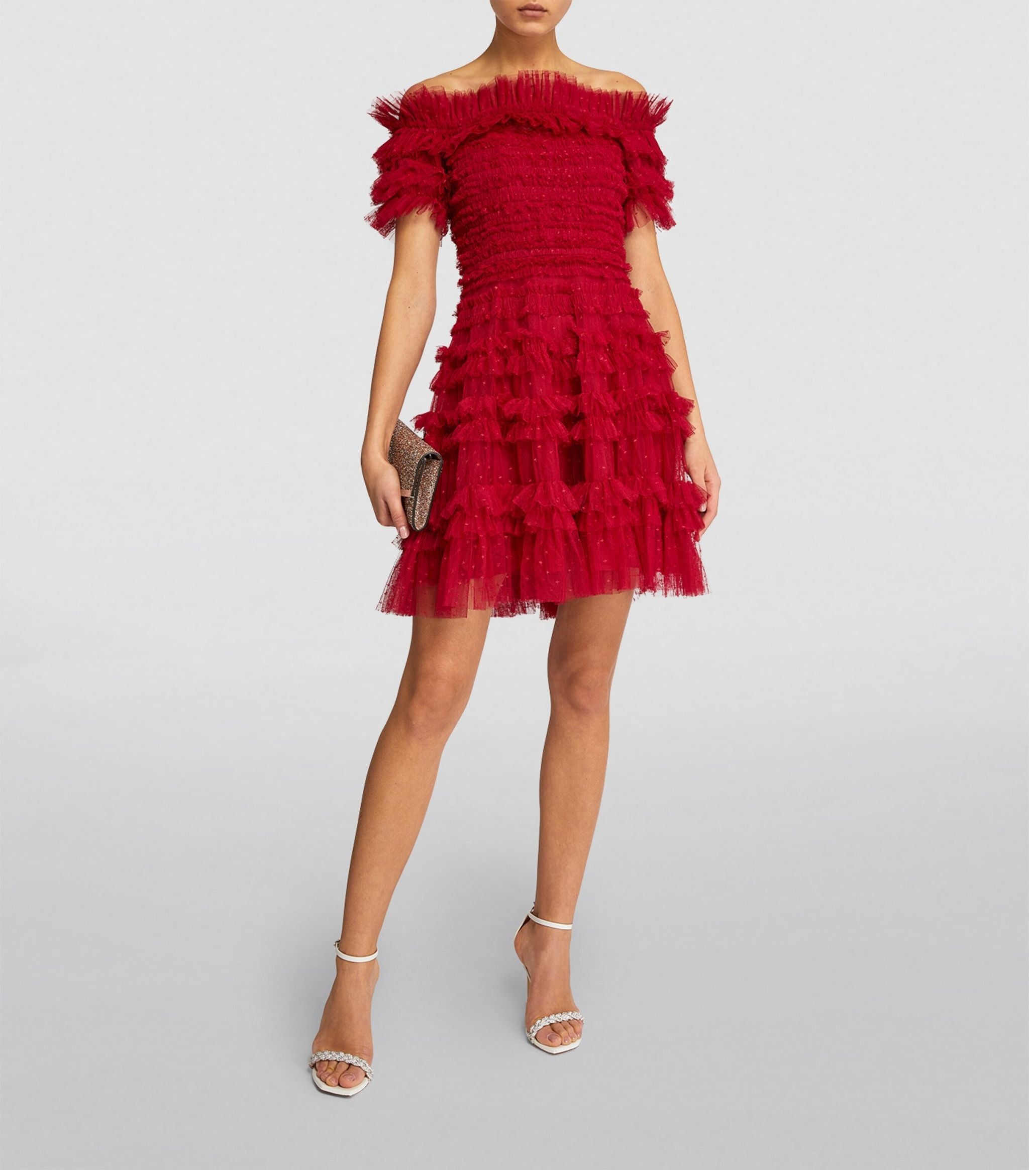 Lisette Off-The-Shoulder Mini Dress GOODS Harrods   