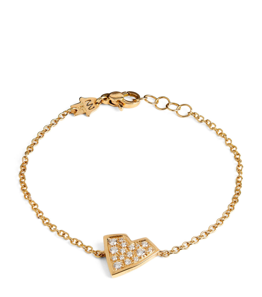 Yellow Gold and Diamond Loved Bracelet