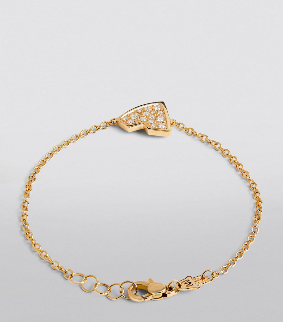 Yellow Gold and Diamond Loved Bracelet